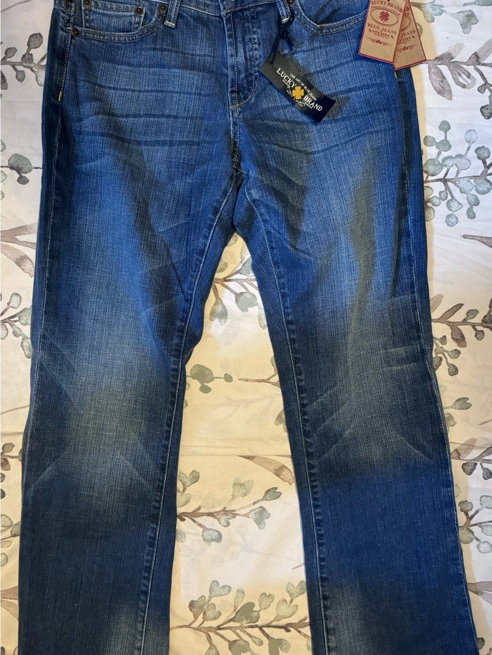 Lucky Brand Women's Medium Blue Straight-Leg Jeans
